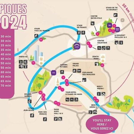 Appartement Cosy Au Calme A 20 Min De Paris 维勒瑞夫 外观 照片